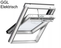 VELUX GGL Grenen tuimelvenster wit afgelakt elektrisch incl. montage